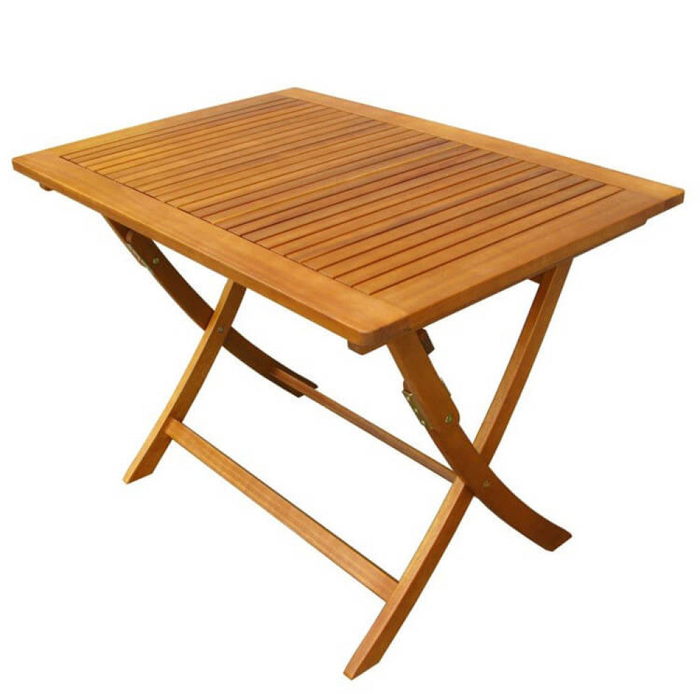 TAVOLO DIEGO PIEGHEVOLE 100 X 70. Legno di Acacia massiccio spessore 22 mm Dimensioni: cm 100 x 70 x 74 h. Arredo Giardino