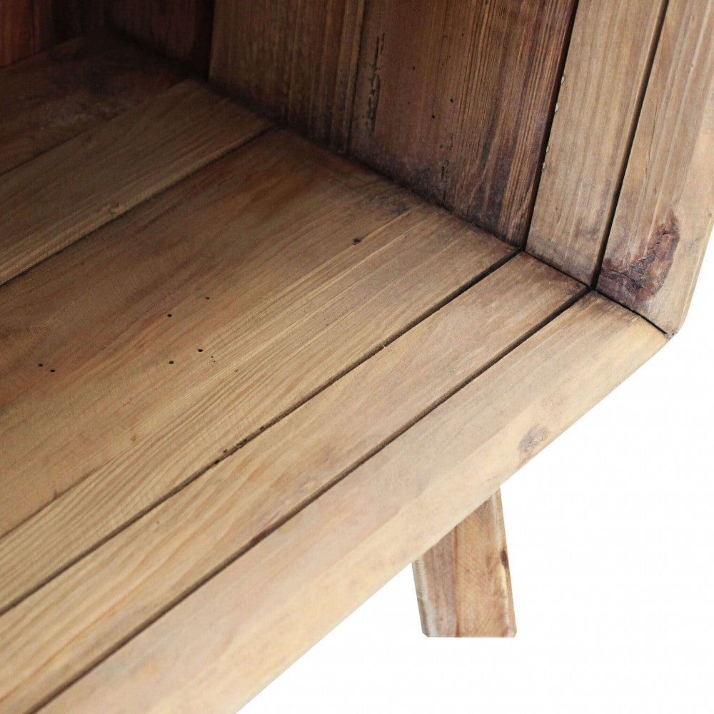 COLLIN BOOKCASE. Bookcase with 2 drawers and 4 shelves in recycled pine wood. Dimensions: 60 x 40 x 190 cm h.