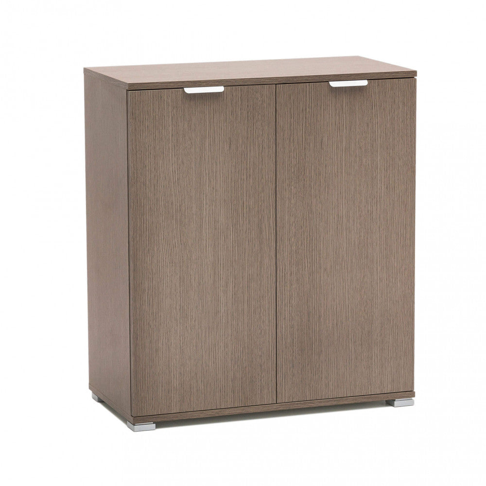 WENDY 2-DOOR CABINET IN GREY OAK. Dimensions: 75 x 38 x 85 cm h.