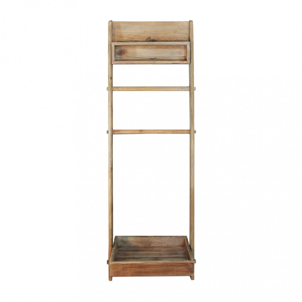 SCAFFALE DA BAGNO BIDDY. Scaffale da bagno in legno di pino riciclato Dimensioni: cm 62 x 45 x 175 h.