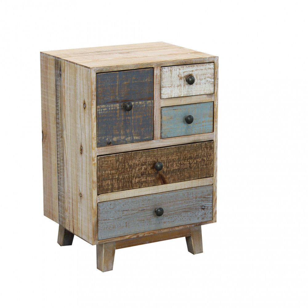 MOBILE WILSON. Mobile con 5 cassetti in legno colorato Dimensioni: cm 45 x 35 x 64 h.
