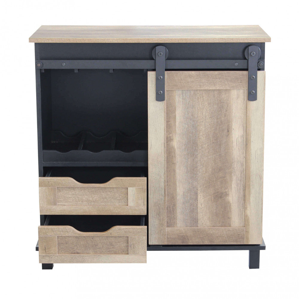 MOBILE IN LEGNO E FERRO YVAN. Mobile con 2 cassetti e 1 anta scorrevole in legno Dimensioni: cm 80 x 40 x 82 h.