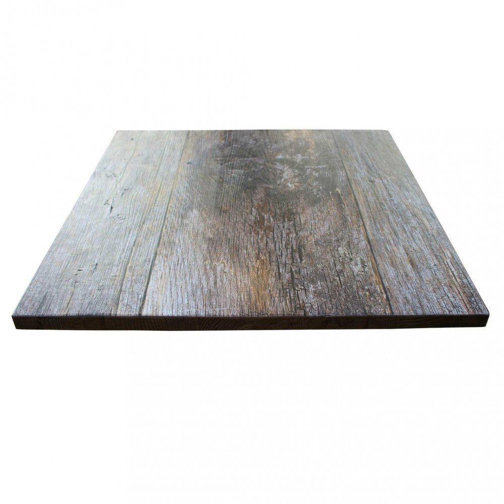 PIANO TAVOLO PER BASE PAXOS 70 X 70. Piano in cementite laminata effetto legno, 70 cm per 70 cm. Arredo Giardino