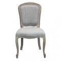 ROMY CHAIR IN GREY FABRIC. Dimensions: 52 x 49 x 90 cm h.