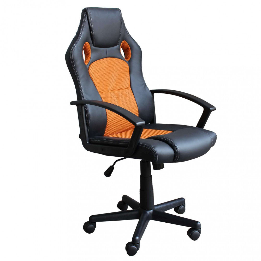 RED AND BLACK UNCHARTED GAMING CHAIR. Dimensions: 61 x 65 x 104-113.5 cm.