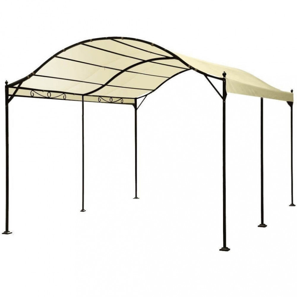 GAZEBO ARCO 3 X 4. Telo in poliestere AVORIO 290 gr struttura in metallo antracite Dimensioni: m 3 x 4. Arredo Giardino