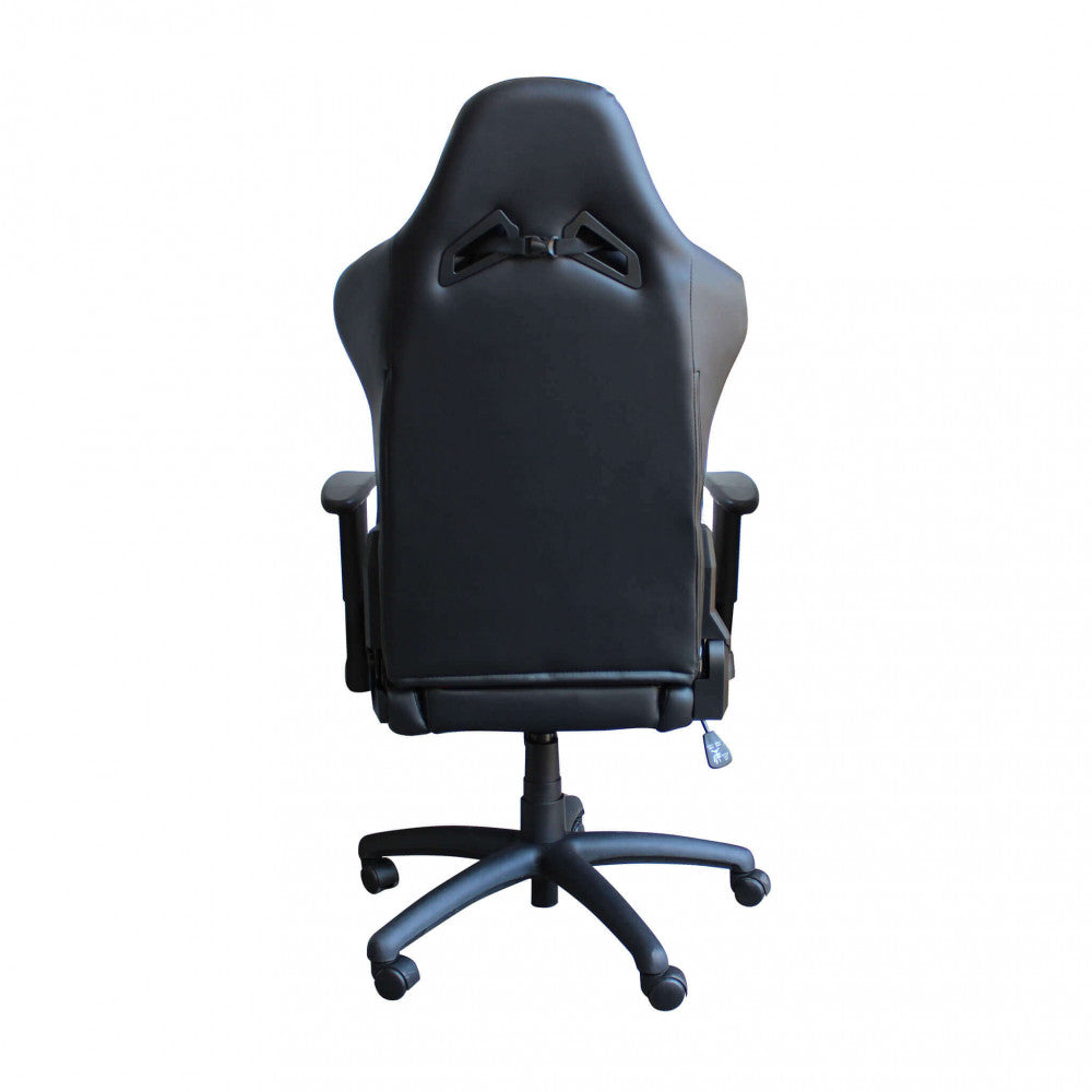 POLTRONA DA GAMING FALLOUT BIANCA E NERA. Dimensioni: Cm 69,5 x 71,5 x 121-129 h.