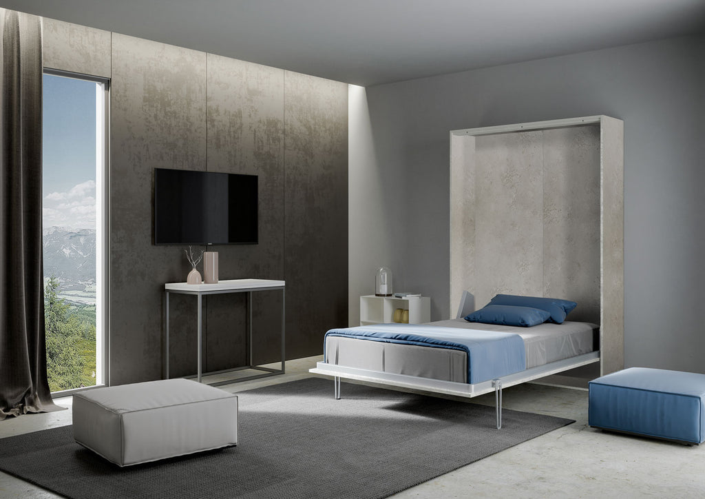 Letto a scomparsa 140 verticale Erbè Cashmere