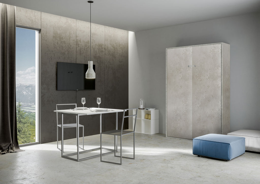 Letto a scomparsa 140 verticale Erbè Cashmere