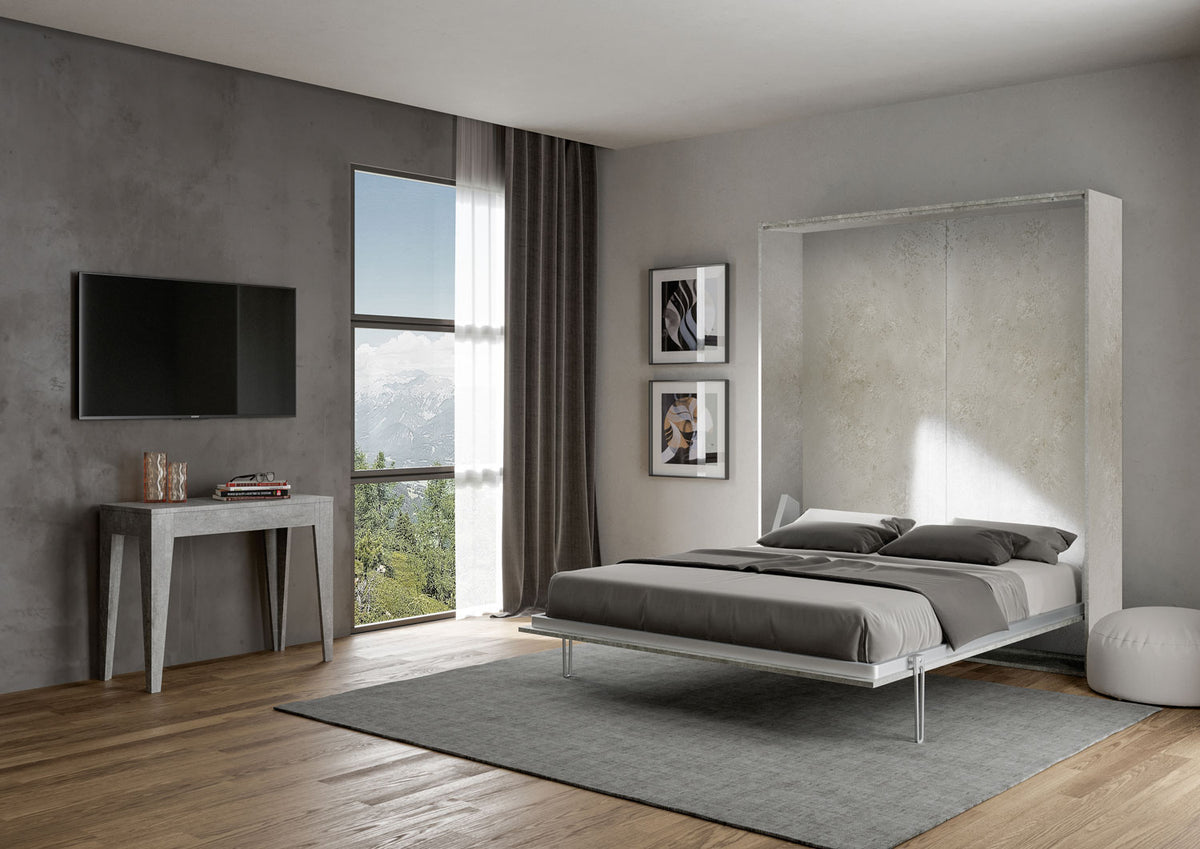 Letto a scomparsa 160 verticale Erbè Cashmere