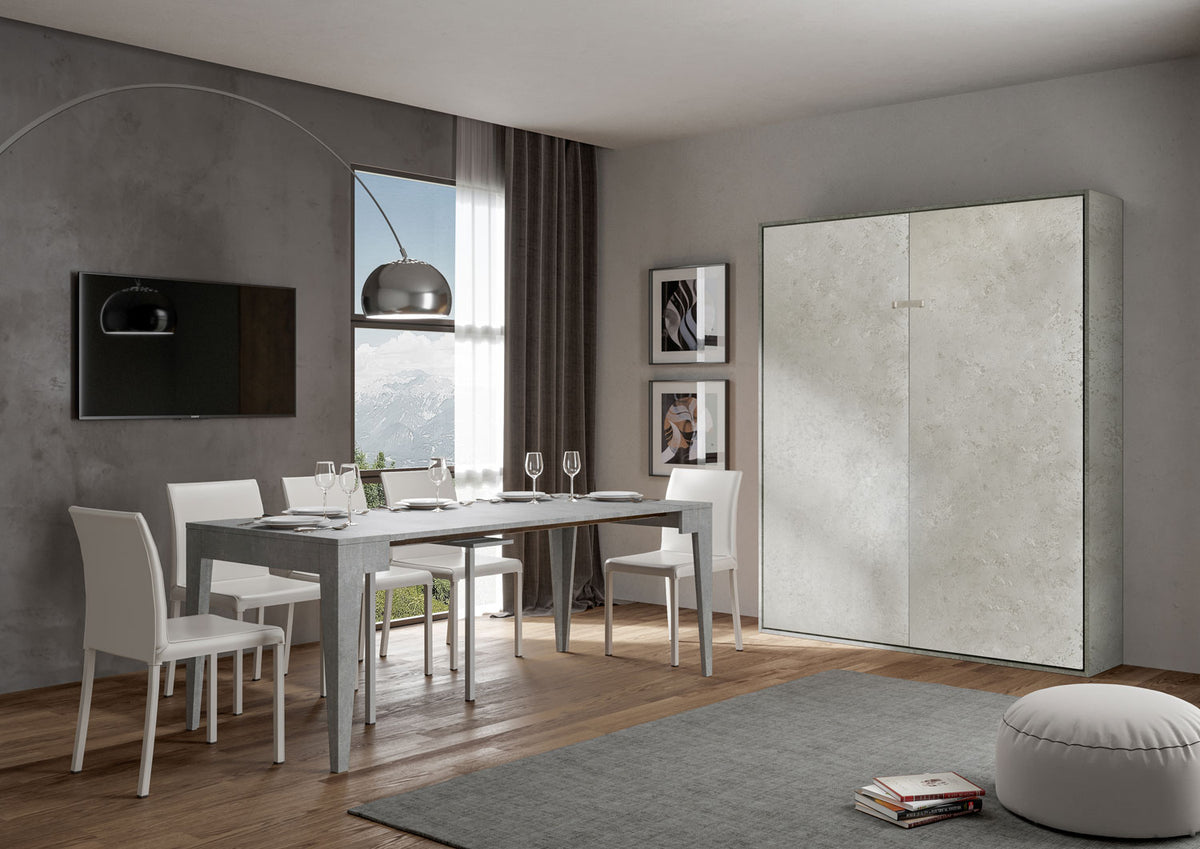 Letto a scomparsa 160 verticale Erbè Cashmere