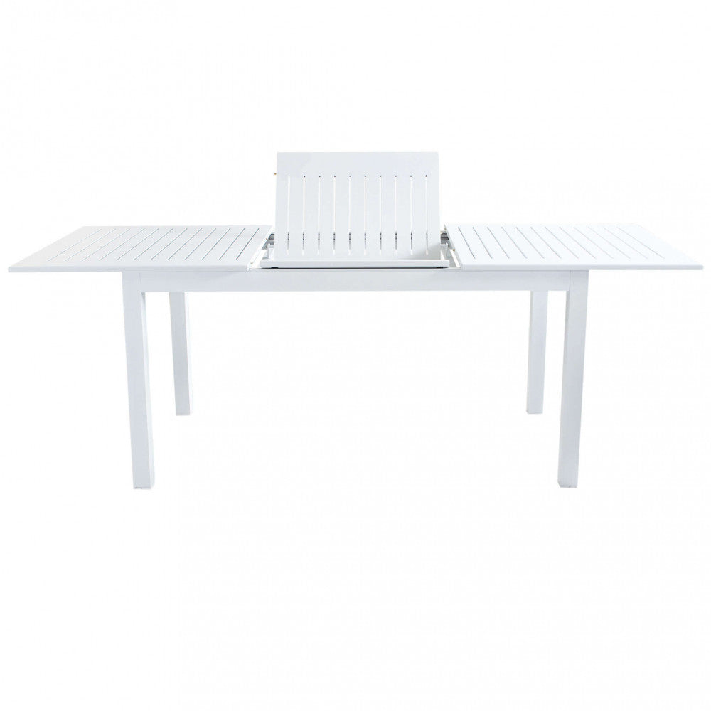TAVOLO CUBA ALLUNGABILE 150/210 X 90. Struttura in alluminio verniciato BIANCO o TAUPE o TORTORA o ANTRACITE Dimensioni: cm 150/210 x 90 x 75 h. Arredo Giardino