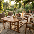 TAVOLO WEST RETTANGOLARE 150/200X90 DOUBLE. Legno di Acacia massiccio spessore 44 mm doppio bordo Dimensioni: cm 150/200 x 90 x 74 h. Arredo Giardino