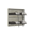 Letto a scomparsa doppio orizzontale Ferrara Cashmere