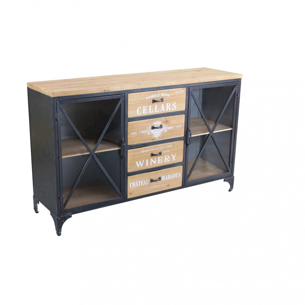 MOBILE FRASER. Dimensioni: cm 128 x 38 x 79 h.
