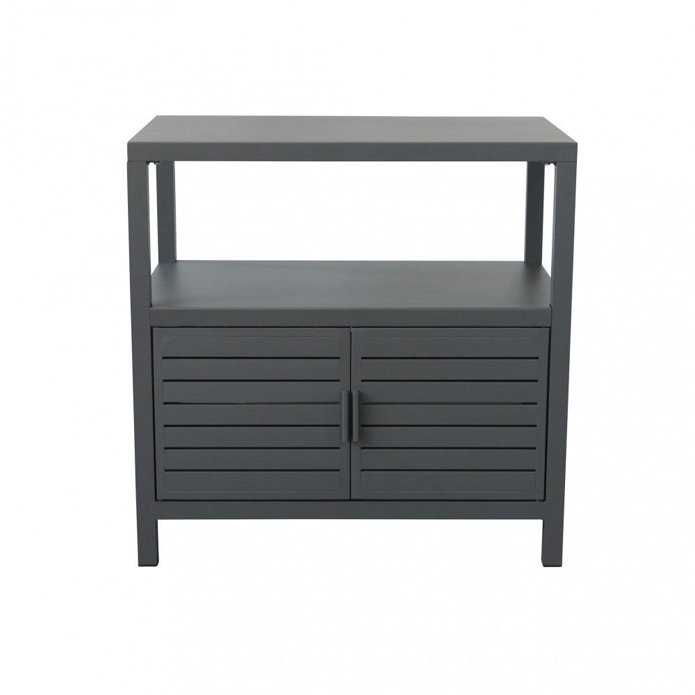 MOBILETTO PHOENIX. Struttura in alluminio verniciato BIANCO o ANTRACITE Dimensioni: cm 90 x 55 x 90 h.