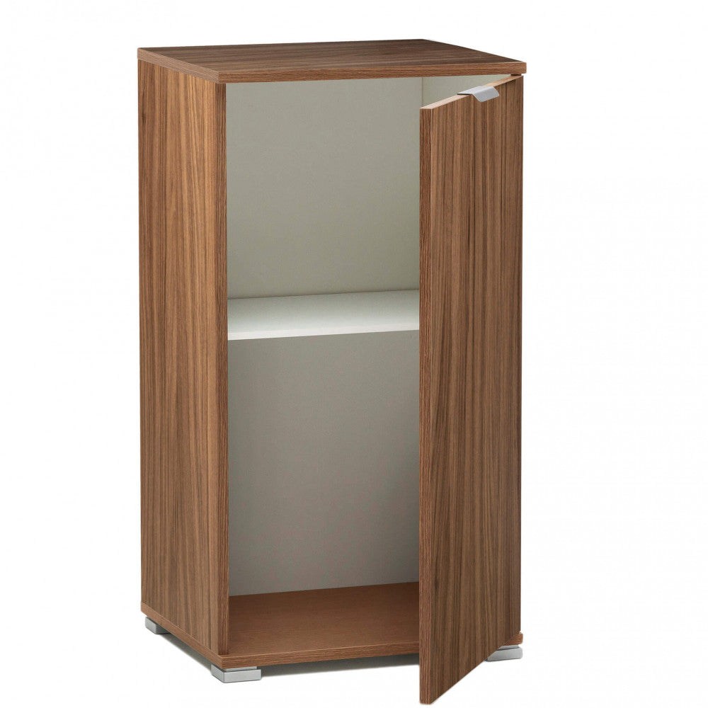 MOBILETTO KOS 1 ANTA TINTA NOCE. Dimensioni: cm 45 x 38 x 85 h.