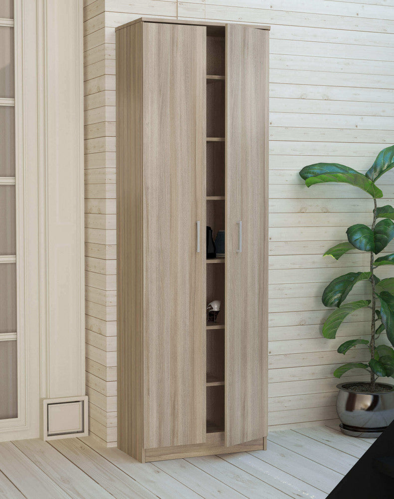 MOBILE 2 ANTE OLMO. Dimensioni: cm 60 x 33 x 192 h.