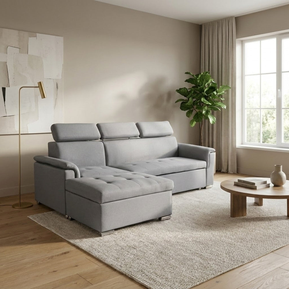 DERRICK SOFA BED. Dimensions: D.86x62/88x43/84/DL.148x88x84.