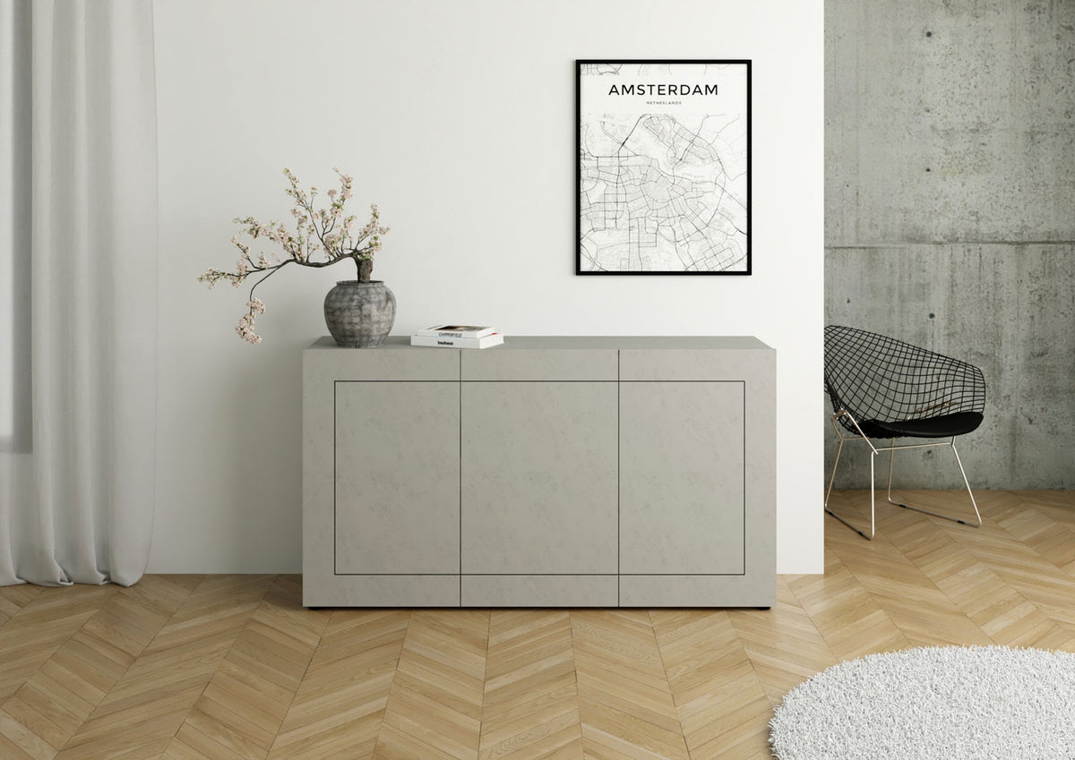 Madia 3 ante 150x40x83,5 cm Fassa cashmere
