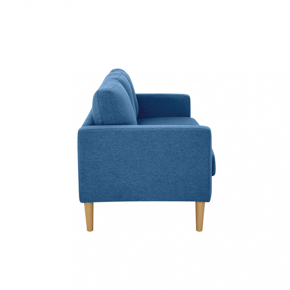 RAMSEY 3-SEATER SOFA. LIGHT GREY or DARK GREY or BLUE or BEIGE sofa with polypropylene legs. Dimensions: 180 x 73 x 82 h cm.