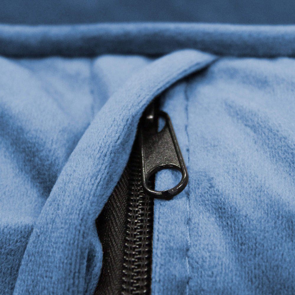 CHANDLER 3-SEAT SOFA. Sofa in TAUPE, BORDEAUX, GREY or BLUE velvet. Dimensions: 196 x 81 x 89 h cm.