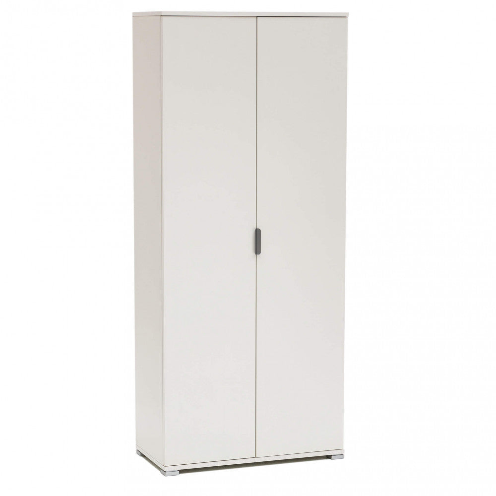 ARMADIO LEWIS 2 ANTE 180 BIANCO. Dimensioni: cm 75 x 38 x 174 h.