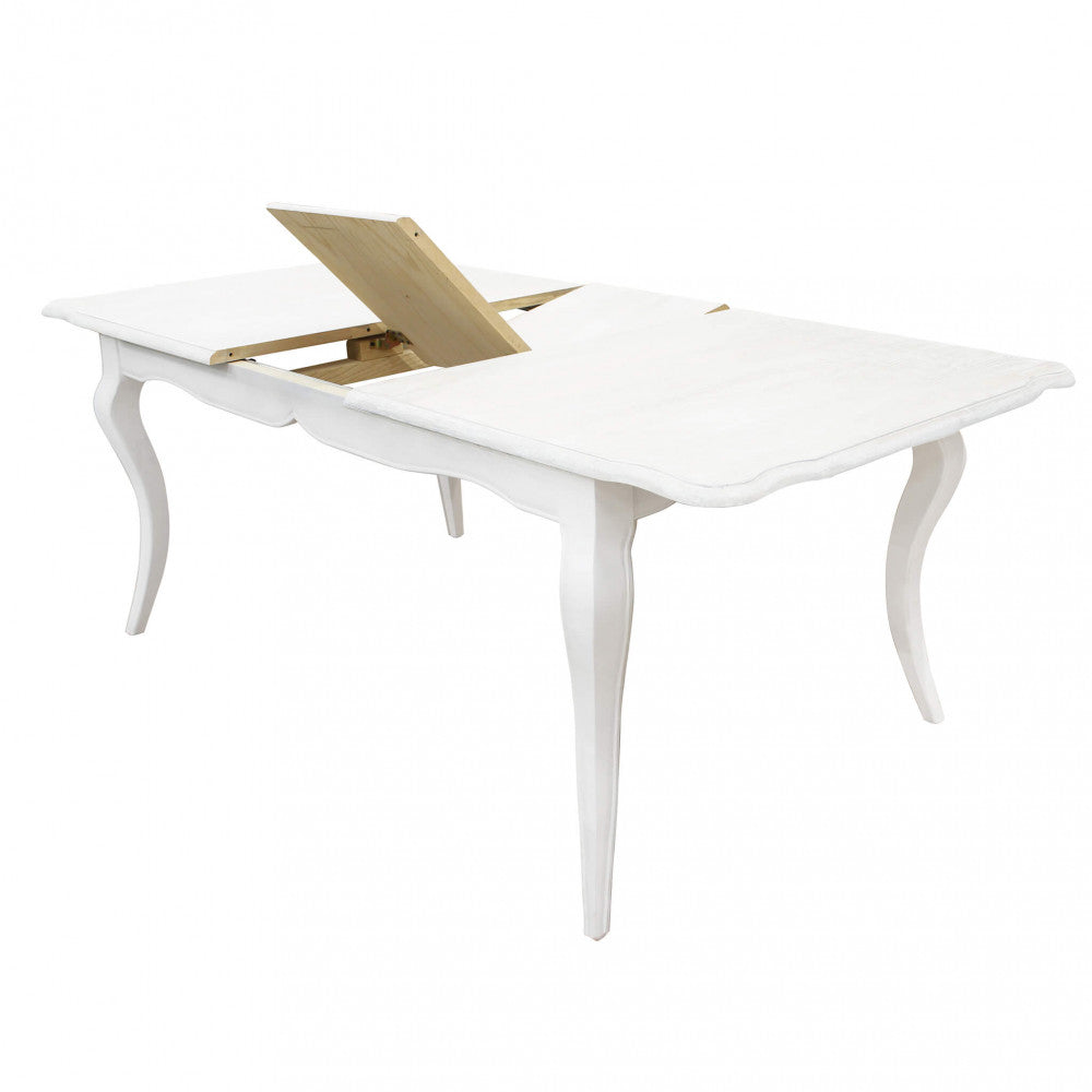 TAVOLO CROSS 160/200 X 100 BIANCO. Dimensioni:. Arredo Giardino