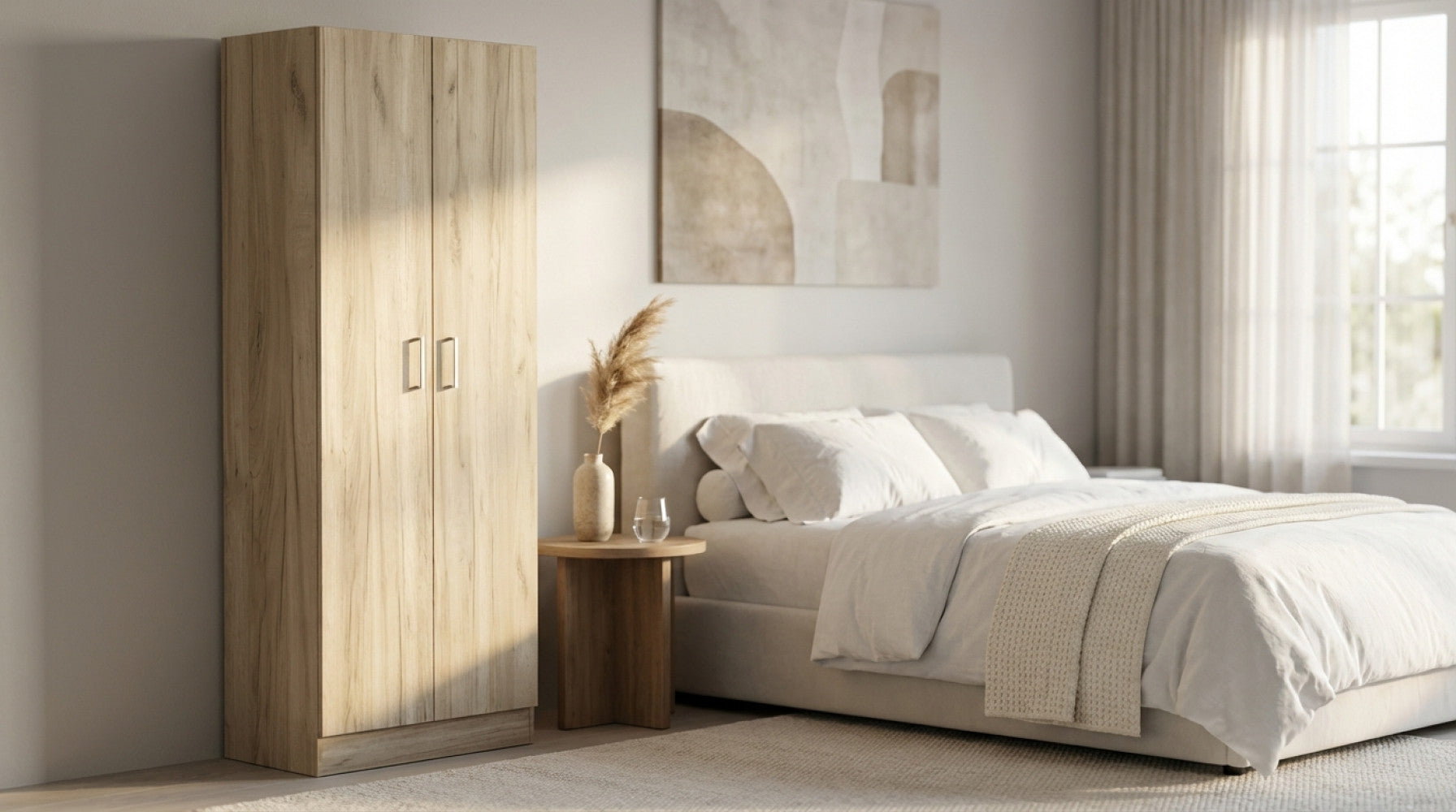 ARMADIO 2 ANTE LEOPOLD OLMO. Armadio in legno OLMO Dimensioni: cm 80 x 52 x 180 h.