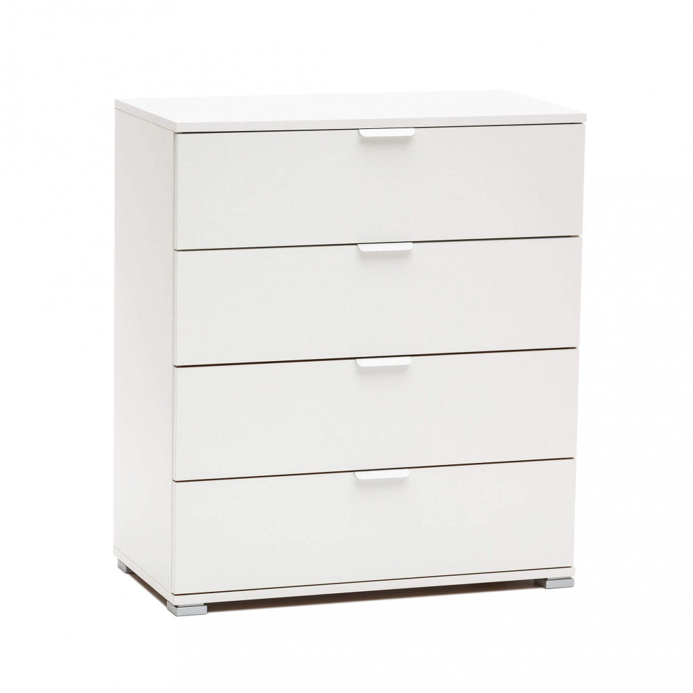 YUKON 4-DRAWER CABINET, WHITE. Dimensions: 75 x 38 x 85 cm.