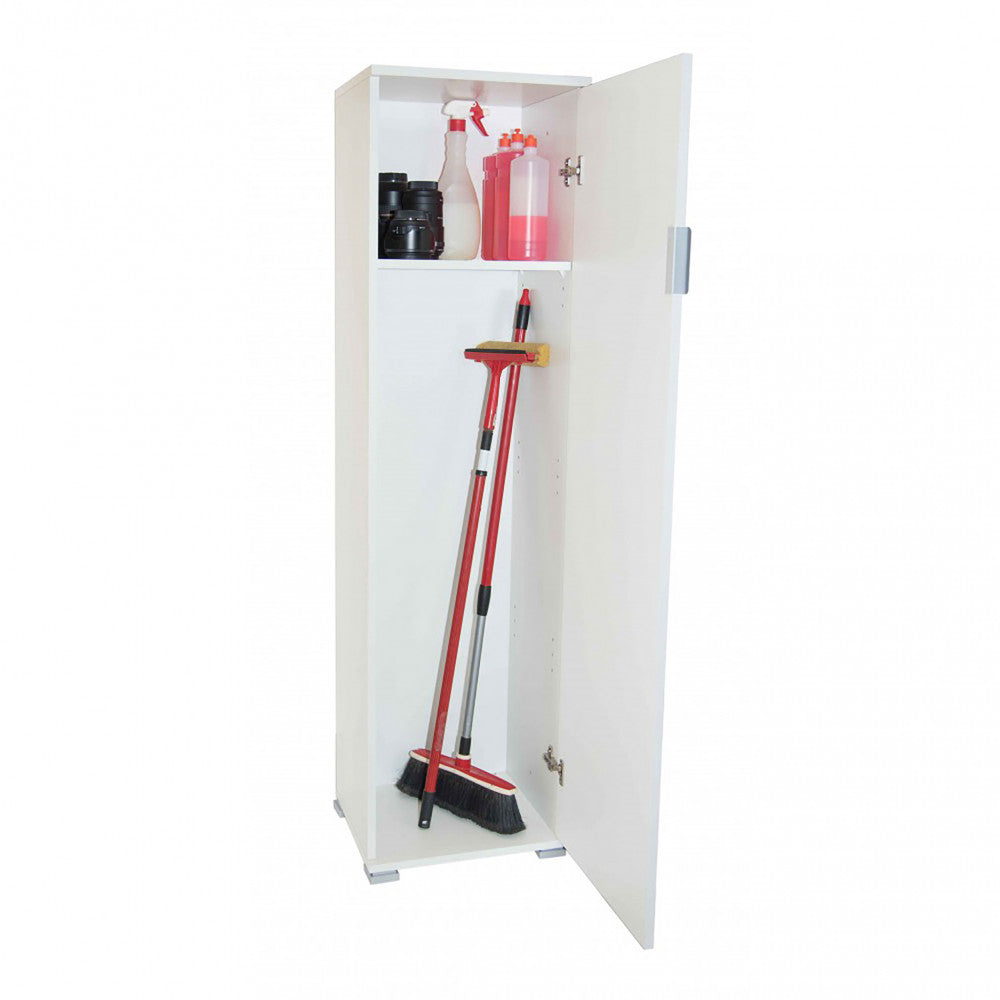 PORTASCOPE BIANCO. Dimensioni: cm 40 x 33 x 151 h.