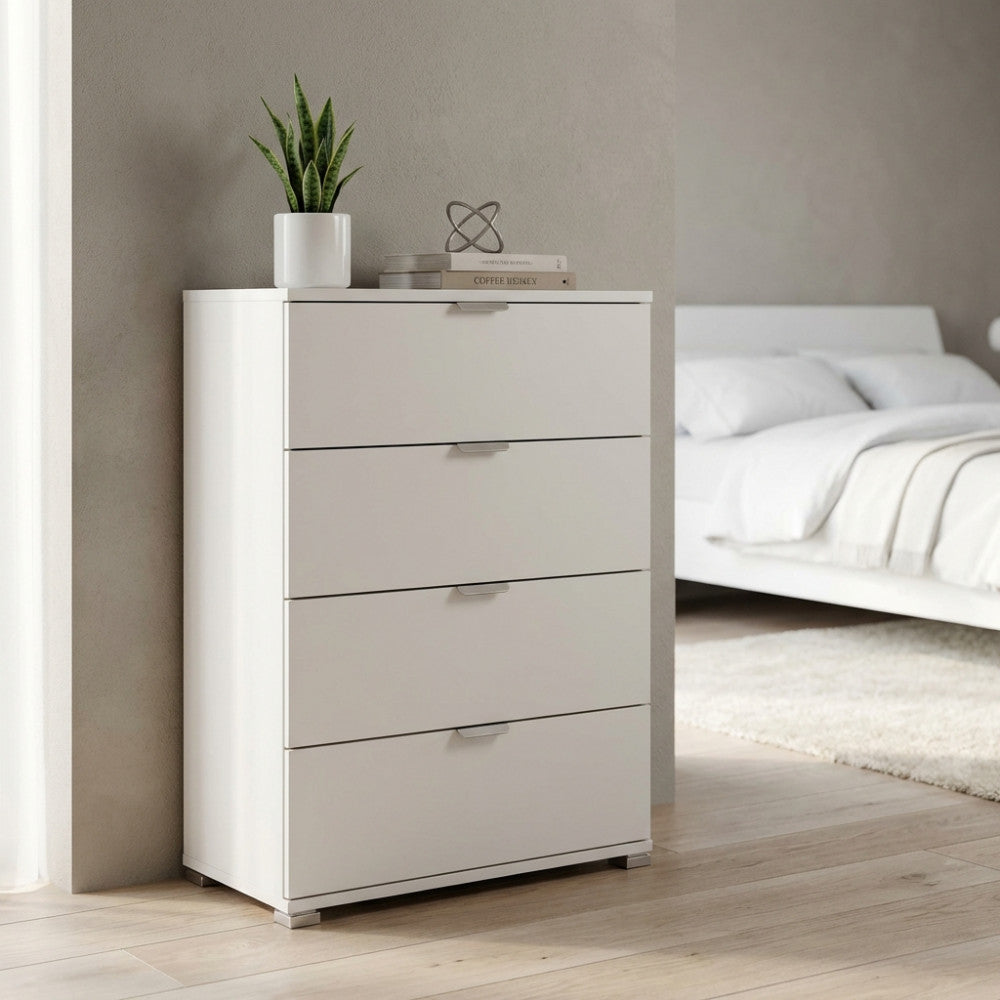 CASSETTIERA SAMOA 4 CASSETTI BIANCA. Dimensioni: cm 60 x 38 x 85 h.