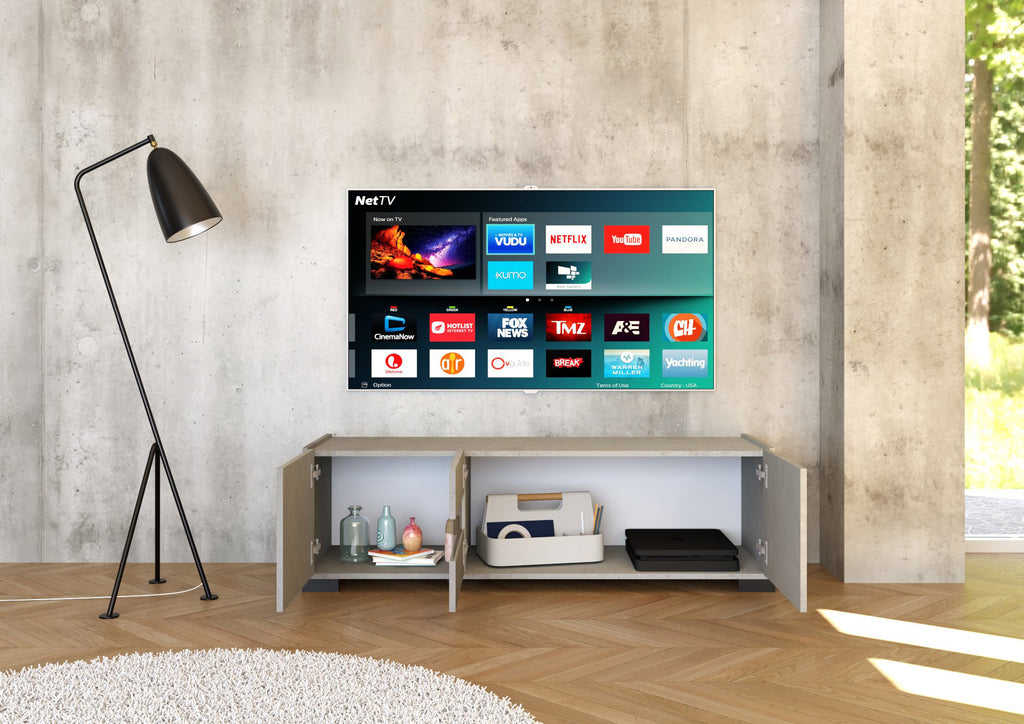 Porta TV 3 ante 130x40x40 cm Buscole cashmere