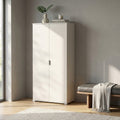 LEWIS 2-DOOR WARDROBE 180 WHITE. Dimensions: 75 x 38 x 174 h cm.