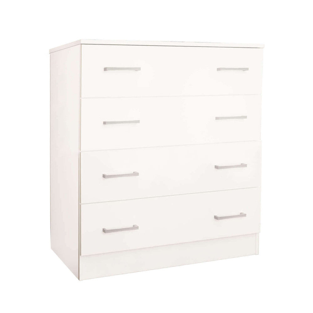 MOBILE SOLIVO 5 CASSETTI BIANCO E BIANCO. Dimensioni: cm 80 x 45 x 91 h.