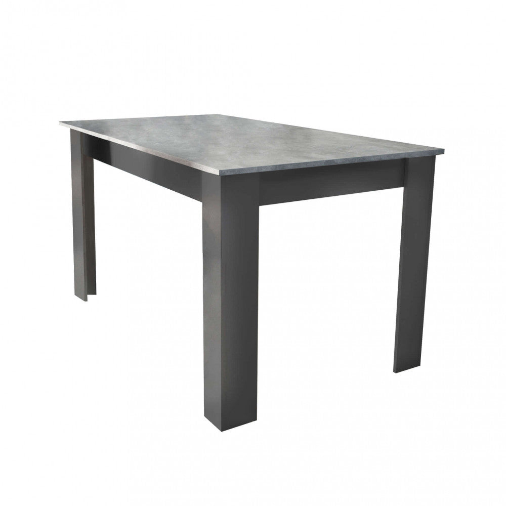 TAVOLO GEMMA ANTRACITE E GRIGIO SCURO EFFETTO CEMENTO. Tavolo in legno ANTRACITE e GRIGIO SCURO EFFETTO CEMENTO Dimensioni: cm 160/200 x 90 x 75 h. Arredo Giardino