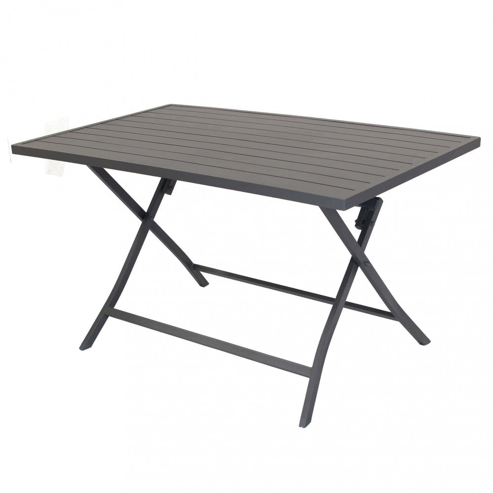 TAVOLO ALABAMA 70 X 130 PIEGHEVOLE. Struttura in alluminio BIANCO, TAUPE o ANTRACITE Dimensioni: cm 130 x 77 x 73 h. Arredo Giardino