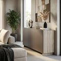 MOBILE KUD 3 ANTE OLMO E GRIGIO. Dimensioni: cm 150 x 40 x 78 h.