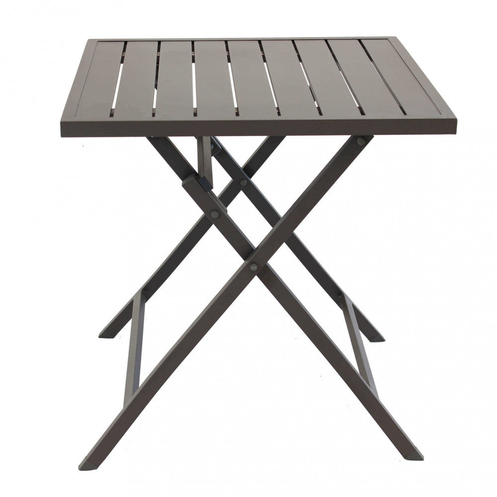 TAVOLO ALABAMA 70 X 70 PIEGHEVOLE. Struttura in alluminio BIANCO, TAUPE o ANTRACITE Dimensioni: cm 70 x 70 x 73 h. Arredo Giardino