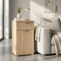 MOBILETTO LENA CON 1 ANTA E 1 CASSETTO NATURALE. Dimensioni: cm 75 x 36,5 x 174 h.