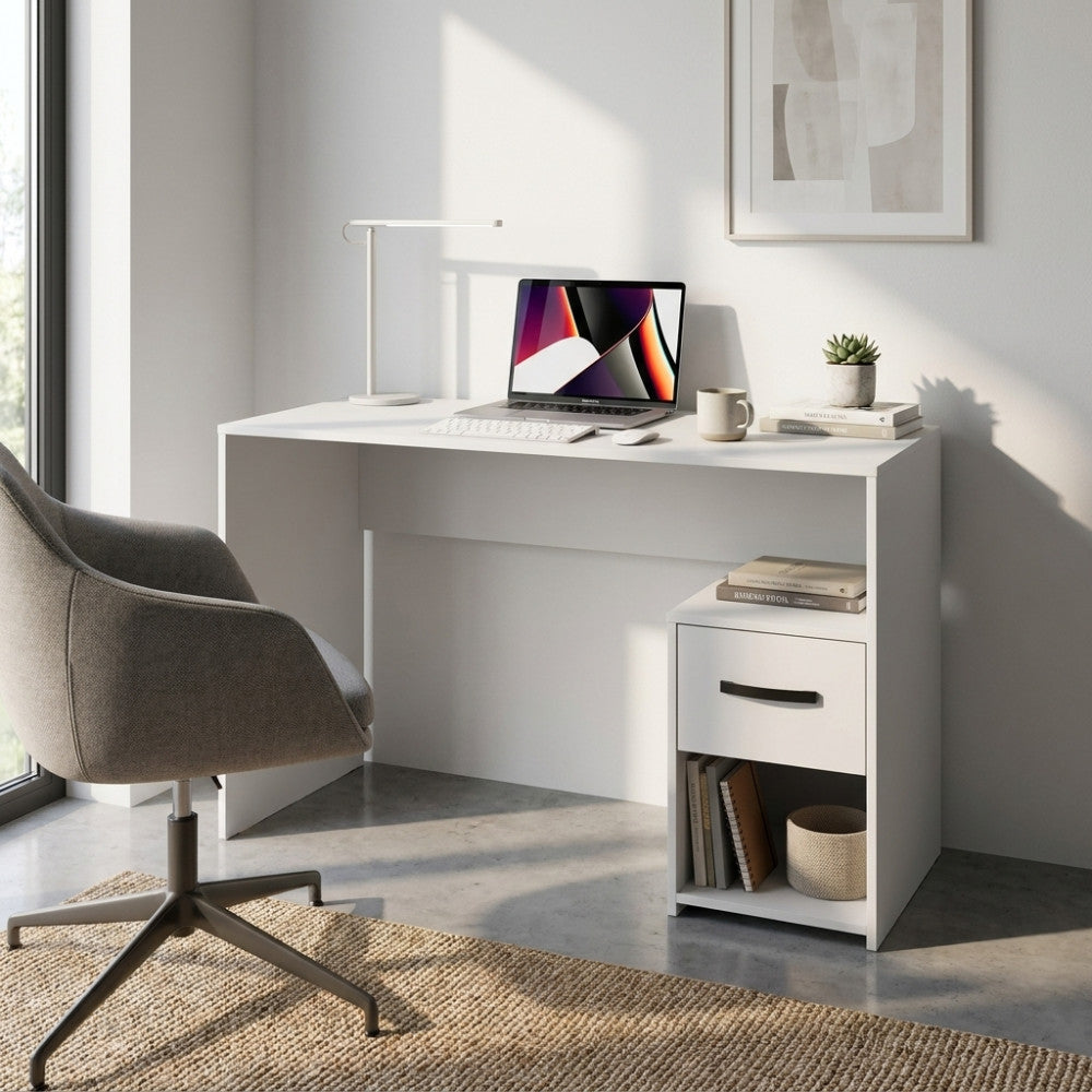 PORTA PC TOPAZ BIANCO. Porta PC in legno BIANCO Dimensioni: cm 120 x 50 x 74 h.