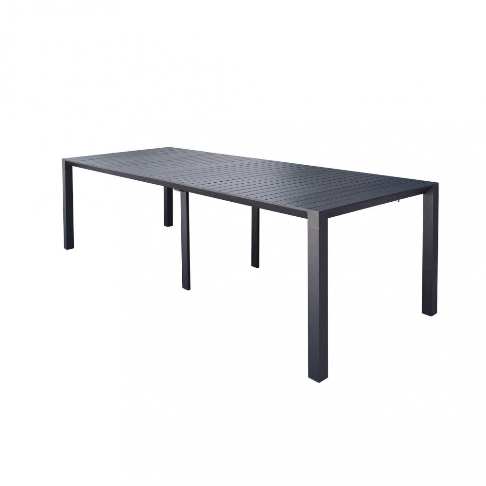 CONSOLLE 85 X 51,50/104/156/208/260. Struttura in alluminio verniciato BIANCO o ANTRACITE Dimensioni: cm 100 x 51,50/104/156/208/260 x 74 h.
