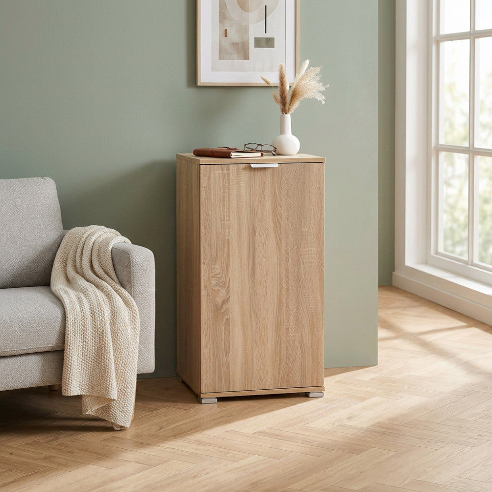 MOBILETTO KOS 1 ANTA NATURALE. Dimensioni: cm 45 x 38 x 85 h.