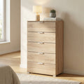 CASSETTIERA MEXY 5 CASSETTI NATURALE. Dimensioni: cm 60 x 38 x 103 h.