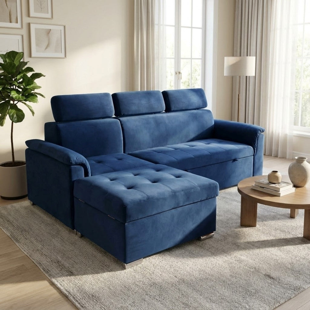 DERRICK SOFA BED. Dimensions: D.86x62/88x43/84/DL.148x88x84.