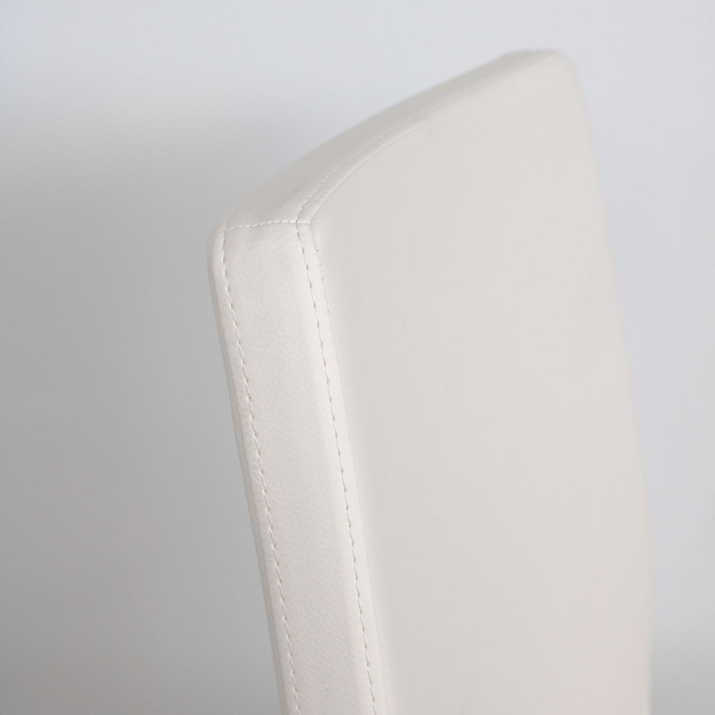 Sedia Meli gambe Antracite cuscino Bianco 01