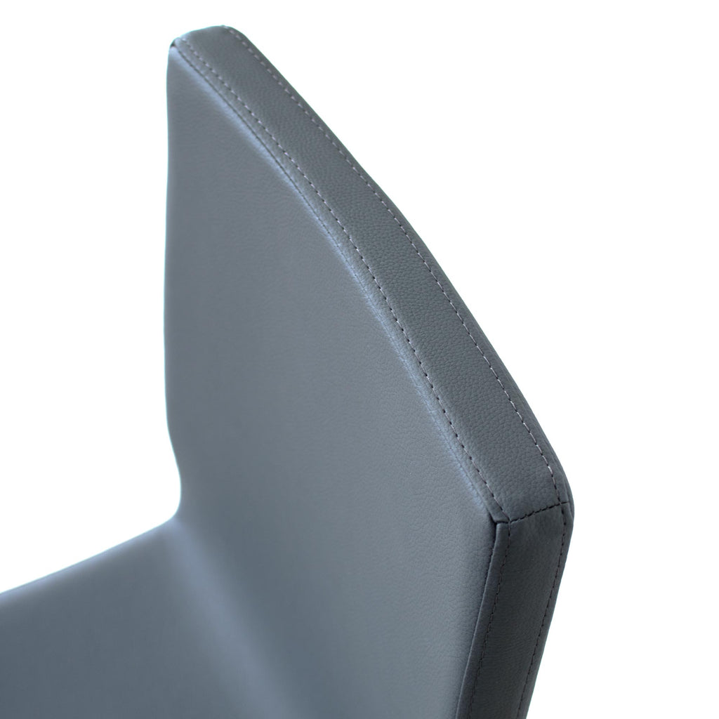 Sedia Meli gambe Antracite cuscino grigio 11
