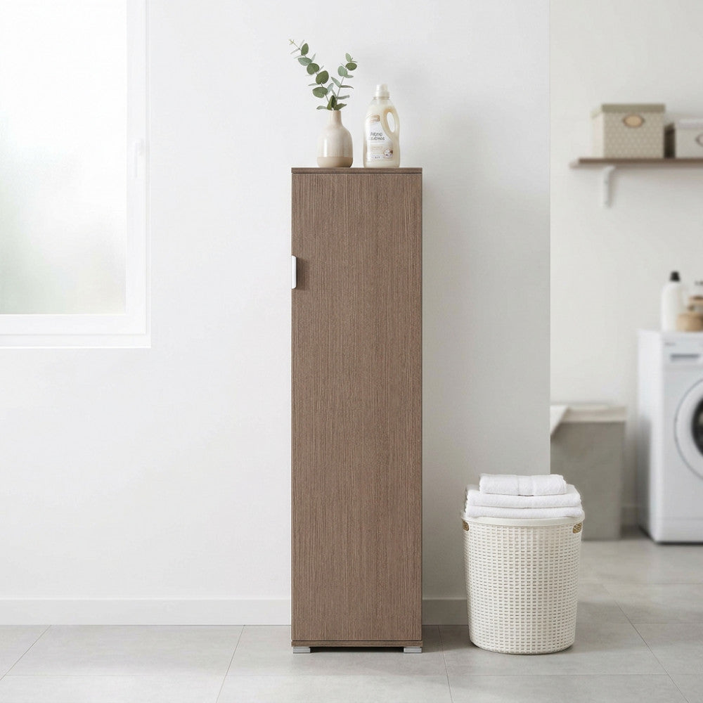 ELEA GREY OAK BROOM HOLDER. Dimensions: 40 x 33 x 151 cm h.