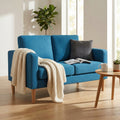 RAMSEY 2-SEATER SOFA. LIGHT GREY or DARK GREY or BLUE or BEIGE sofa with polypropylene legs. Dimensions: 137 x 73 x 82 h cm.