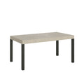 Tavolo allungabile 90x120/224 cm Noventa Premium cashmere gambe antracite